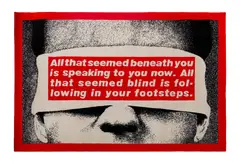 Barbara Kruger, ‘ALL THAT SEEM BENEATH YOU' RUG, c.1990, 1990, machine-woven wool