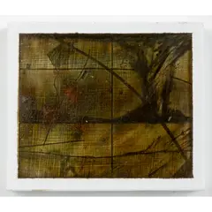 Derek Jarman, UPPER GROUND, 1969, 1969, pencil with oil glaze on panel
