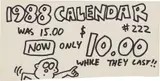 Keith Haring, Pop Shop Signage (1988 Calendars), 1988, marker on paper