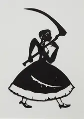 Untitled by Kara Walker, 1998, cut paper on paper, sold Feb 2018