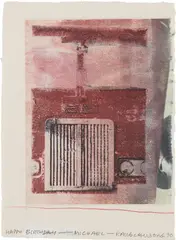 Untitled by Robert Rauschenberg, 1990, solvent transfer and crayon on paper, offered Feb 2018