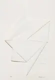 Dorothea Rockburne, Vesper, 1987, colored pencil on folded paper on rag board