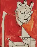 Hans Hofmann, Untitled, 1944, gouache, watercolor and ink on paper