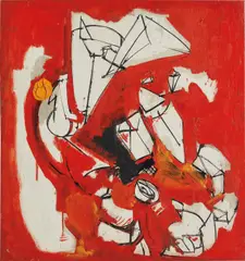 Untitled by Hans Hofmann, 1945, oil on panel, sold Feb 2018