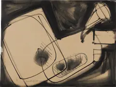 Untitled by Hans Hofmann, 1944, gouache and ink on paper, mounted to paper, offered Feb 2018