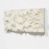 Francesca Pasquali, White Straws, 2013, white and transparent plastic drinking straws on wooden panel and metallic frame