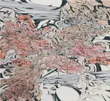 Emilio Perez, one leg at a time, 2007, acrylic and latex on wood panel
