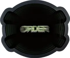 Order (Maracana) by Iván Navarro, 2012, wooden frame, neon, mirror, one-way mirror and electric energy, sold Feb 2018