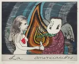 Sandra Ramos, La anunciación (The Annunciation), 1993, engraving, etching and aquatint on paper