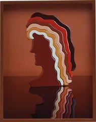 Woman 2 (Puzzle) by Elad Lassry, 2010, chromogenic print, in artist's frame, sold Feb 2018