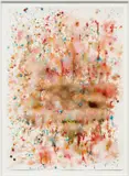 Dan Colen, To be titled, 2012, M&M's on paper, in artist's frame