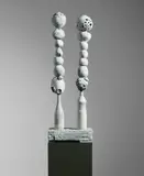 Tal R, Pommel and Pomerans, 2005, lacquered bronze