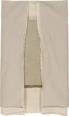 N. Dash, To Be Titled, 2012, linen and canvas on primed linen support, in 3 parts