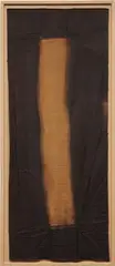 Untitled (Venice, CA, Bookshelf 5) by Sam Falls, 2013, pre-dyed burlap, sold Feb 2018