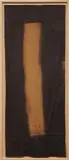 Sam Falls, Untitled (Venice, CA, Bookshelf 5), 2013, pre-dyed burlap