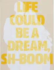 Robert Reitzfeld, Life could be a dream, 1990, acrylic and Flashe on canvas