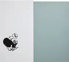Oliver Osborne, as yet untitled, 2014, oil, acrylic and silkscreen on linen, in 2 parts