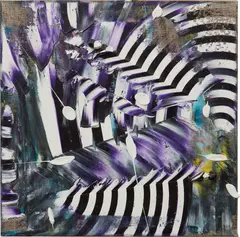 Untitled by Zander Blom, 2014, oil on linen, sold Feb 2018