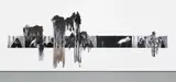 Jay Heikes, Left for Dead in New York, 2006, graphite, ink and sprayed enamel on photocopied paper