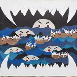 Michael Velliquette, They Set Off in Rafts and Arrived in Bones, 2005, paper and glue