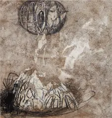 Suzanne McClelland, Purkift, 1993-1996, charcoal, synthetic medium, gesso and enamel on canvas