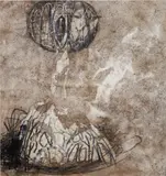 Suzanne McClelland, Purkift, 1993-1996, charcoal, synthetic medium, gesso and enamel on canvas