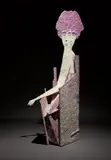 Ryan Johnson, Clara Bow (Flapper), 2008, synthetic clay, acrylic, cheesecloth, plywood, steel and casting tape