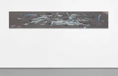 Untitled by Secundino Hernández, 2014, gouache, acrylic, alkyd and oil on canvas, sold May 2018