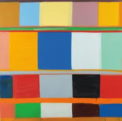 Manet's Light by Stanley Whitney, 2007, oil on linen, sold May 2018
