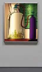 Lenticular 10 by Mike Kelley, 2007, lenticular panel, light box and electrical system, sold May 2018
