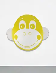 Jeff Koons, Monkey (Yellow), 2004-2009, mirror-polished stainless steel with transparent color coating