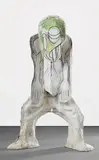 Thomas Houseago, S-Bend Dancer (for AC), 2009, Tuf-Cal, hemp, iron rebar, redwood, oilbar, charcoal and graphite