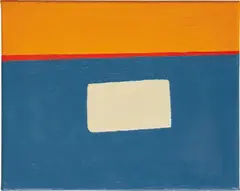 Untitled by Etel Adnan, 2014, oil on canvas, sold May 2018