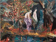 Hernan Bas, The Hero Centaur, 2005, oil on panel