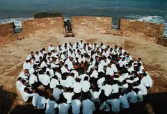 Rapture by Shirin Neshat, 1999, Cibachrome print, sold May 2018