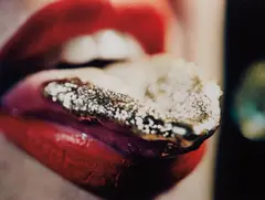 Gold Tip by Marilyn Minter, 2009, chromogenic print, sold May 2018