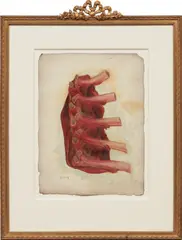 Mark Ryden, Ein Gutes Stück Fleisch aus Berlin, 2011, oil on paper, in artist's frame