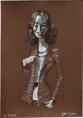 Untitled by John Currin, 2000, gouache, watercolor and pencil on paper, sold May 2018