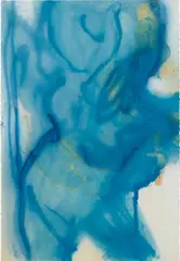 Rita Ackermann, Fire by Days Blues X, 2012, oil and pigment on paper