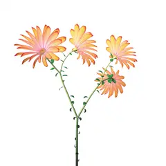 Jennifer Steinkamp, Dance Hall Girl #3 (daisies), 2004, computer generated animation