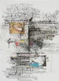 Despina Stokou, Google Search Collage II (terms: Madonna-Whore Split, Freud, Luise Grim, Tracey Emin), 2011, mixed media on canvas