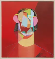 Red Head by George Condo, 2012, oil and pastel on linen, in artist's frame, sold May 2018