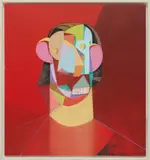 Red Head by George Condo, 2012, oil and pastel on linen, in artist's frame, sold May 2018