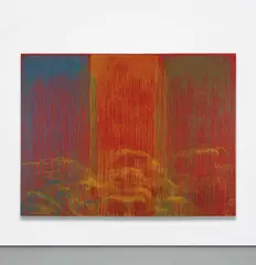 Pat Steir, Elective Affinity Waterfall, 1992, oil on canvas