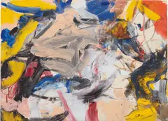 Untitled 13 by Willem de Kooning, 1977, oil on paper, laid on canvas, sold May 2018