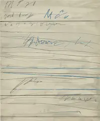 Untitled (Ramifications) by Cy Twombly, 1971, oil, pencil, wax crayon on paper, sold May 2018