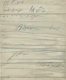 Cy Twombly, Untitled (Ramifications), 1971, oil, pencil, wax crayon on paper
