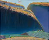 Wayne Thiebaud, Valley Ranch, 2001, oil on canvas