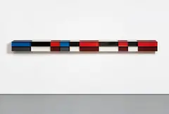 Untitled by Donald Judd, 1985, painted aluminum, in 2 parts, sold May 2018