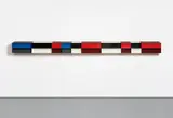 Donald Judd, Untitled, 1985, painted aluminum, in 2 parts